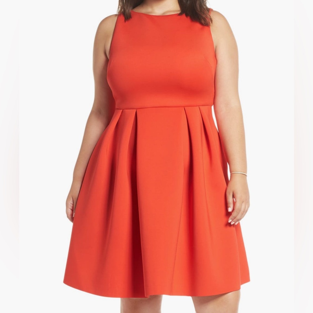 $140 1901 Scuba Fit & Flare Dress